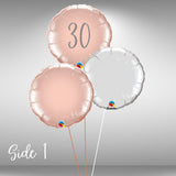 30 round foil balloon cluster