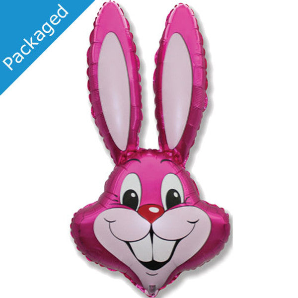 35"  Cerise Bunny Foil Balloon