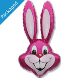 35"  Cerise Bunny Foil Balloon