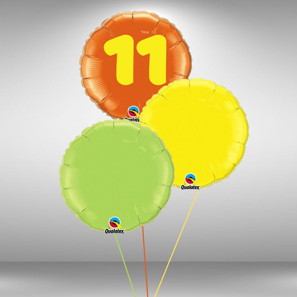 Age 11 Customisable Round Balloon Set