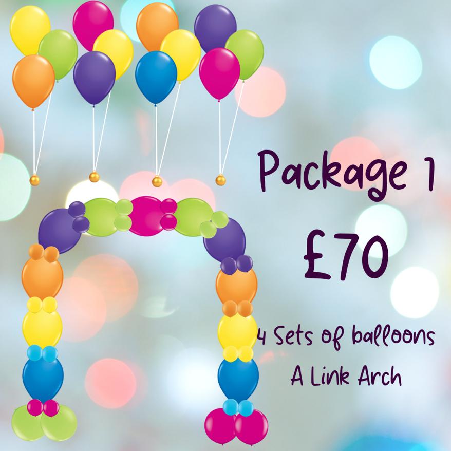 School Leavers Small Arch and Latex Balloon Package The Wow Shop