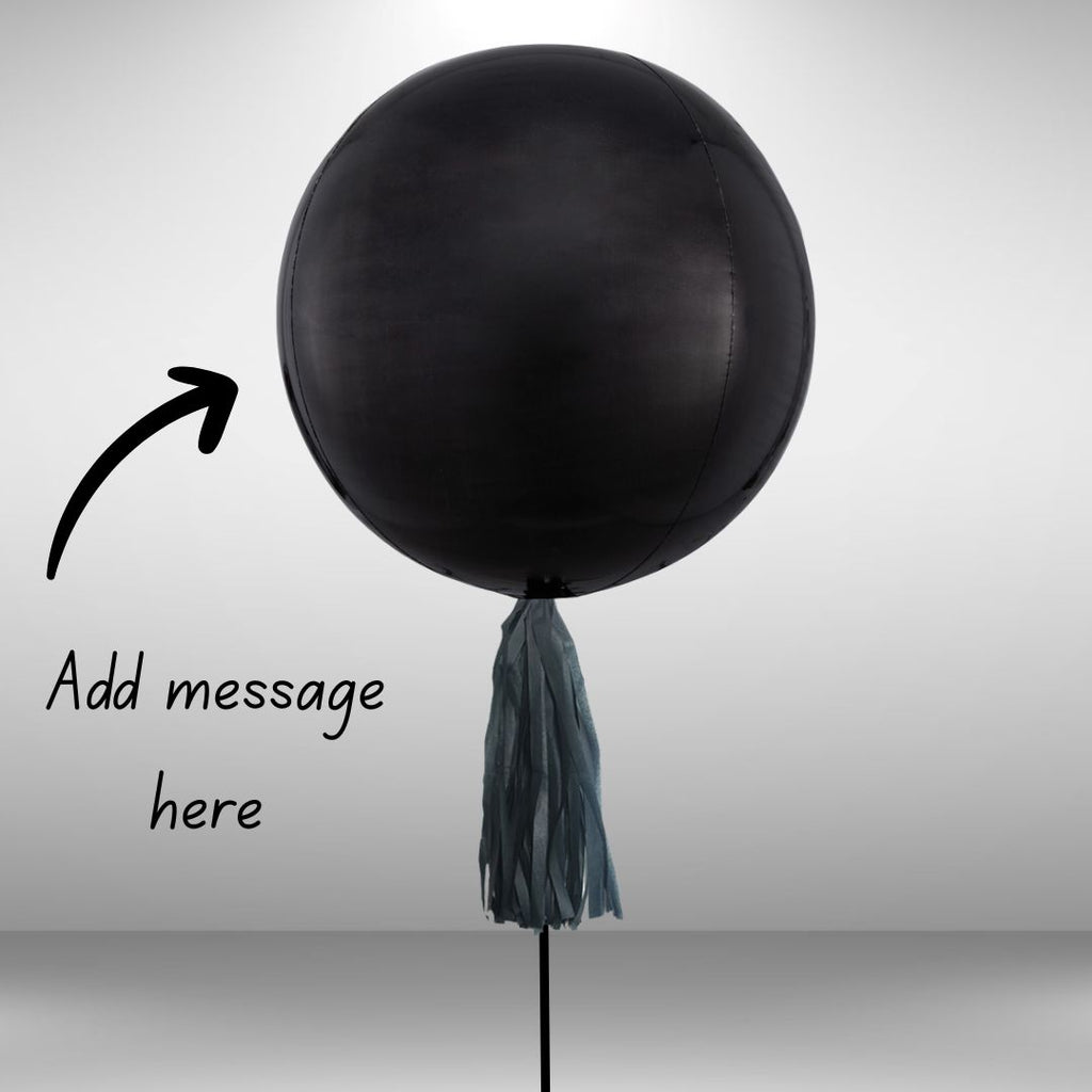 lack Personalised Orbz Balloon