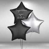 Customisable Congratulations on your Graduation star balloon set
