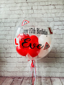 Learner Driver Clear Bubble Balloon