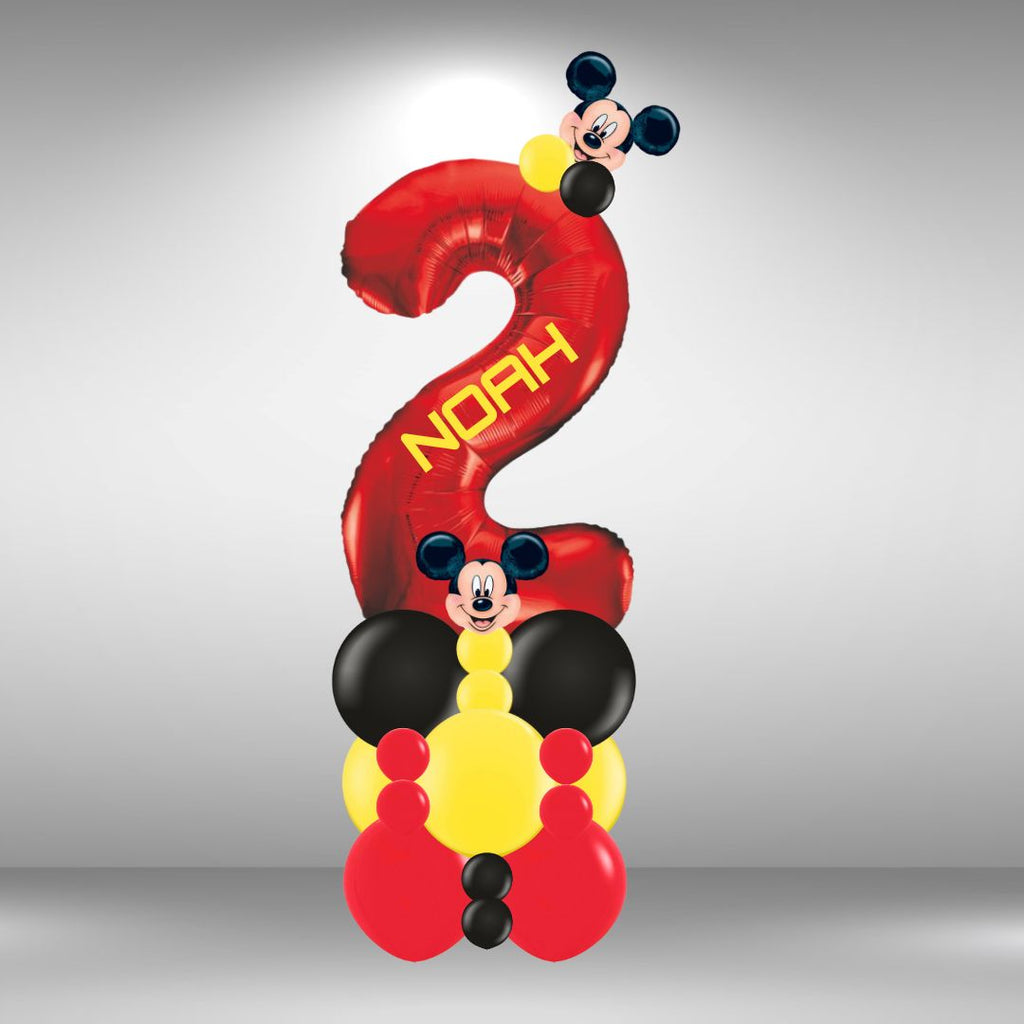 Mickey Mouse Theme Floor Standing Single Number Stack