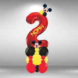 Mickey Mouse Theme Floor Standing Single Number Stack