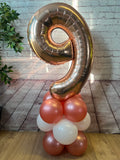 Floor Standing Rose Gold Number 1 Stack