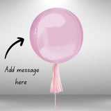 Pale Pink Personalised orbz Balloon