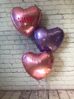 Set of 3 Foil Heart Balloons