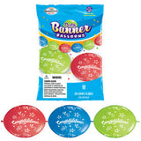 12" Congratulations Quicklink Latex Balloon Banner