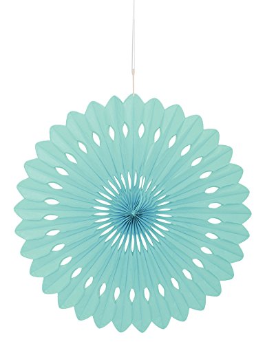 16" Mint Tissue Paper Fan