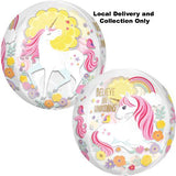 16" Orbz Magical Unicorn Foil Balloon