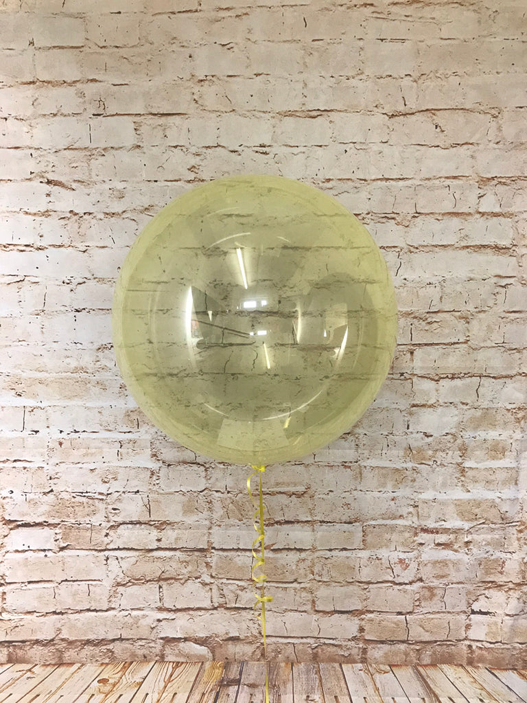 18" Crystal Clearz Balloon - Yellow
