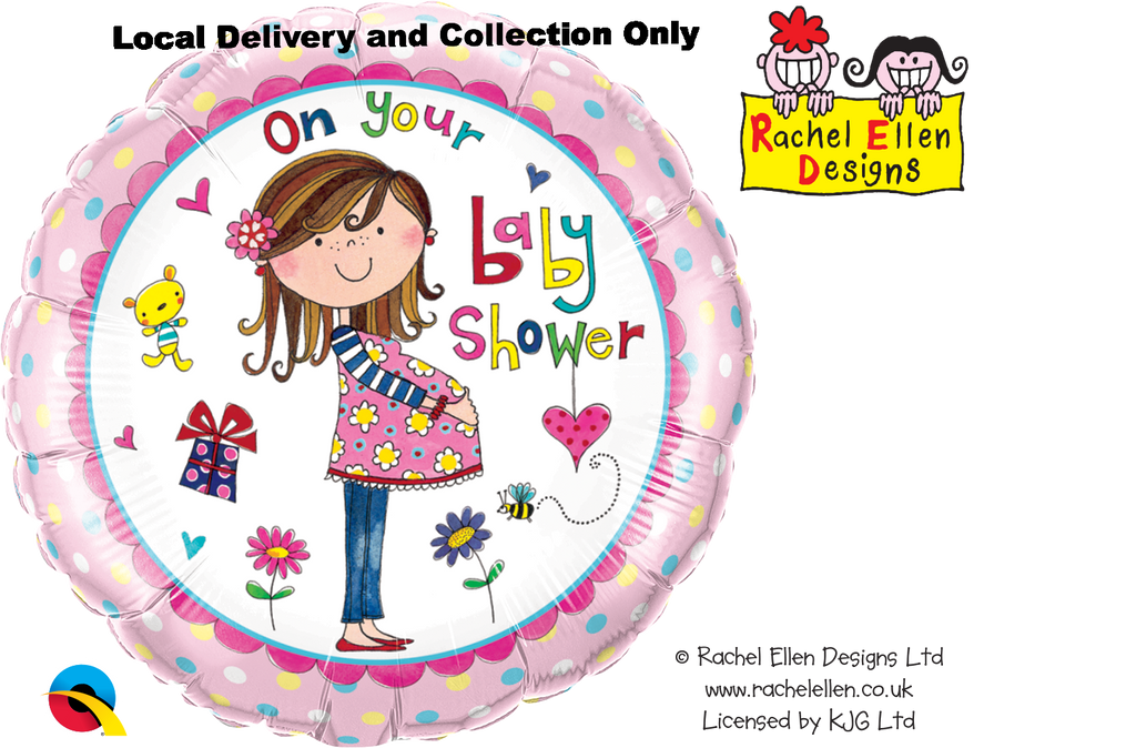 18" Rachel Ellen On Your Baby Shower Foil Balloon