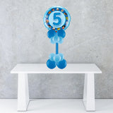 Age 5 Blue Foil Balloon Display