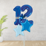 Age 12 Large Blue Double Number Display