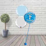 1st Birthday Blue Balloon Cluster