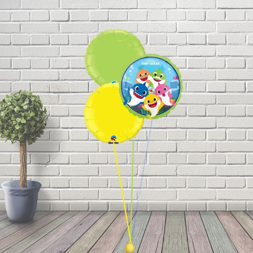 Baby shark balloon cluster