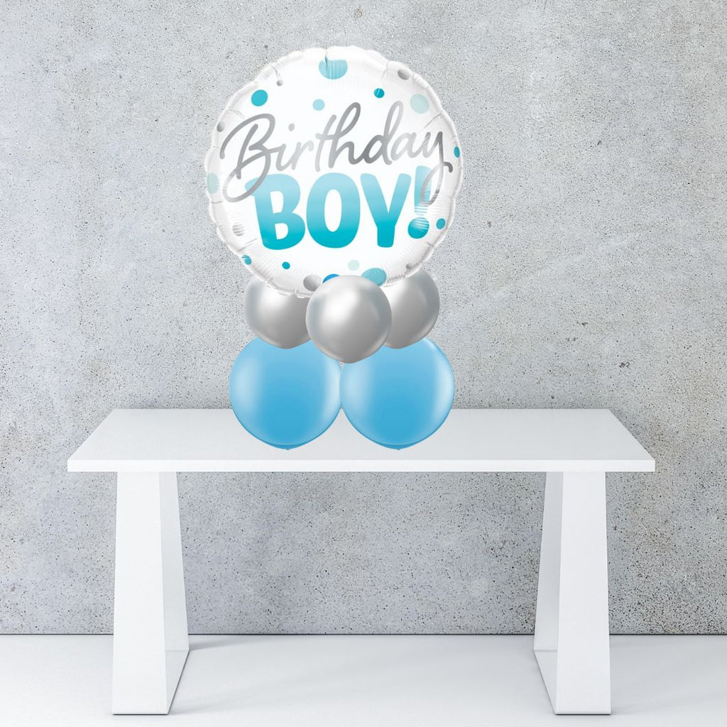 Birthday Boy Balloon Centrepiece
