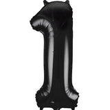 Large Black Number 1 Balloon By Unique