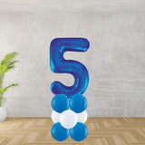 Floor Standing Blue Number 5 Stack
