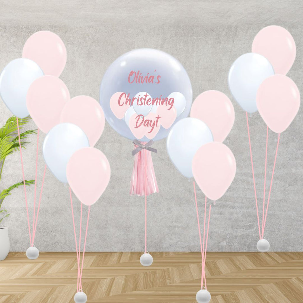 Palloncini Per Battesimo ChristenBlue – Confezione Da 10 – Lattice, 22 Cm – Decorazione Con Figura Di Famiglia – Colori Assortiti Casuali
