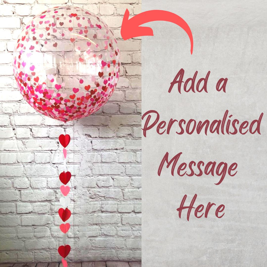 Heart Gumball Balloon With Heart Tail