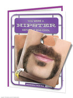 Hipster Birthday Card With Wearable Face Mat