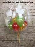 24" Presents Clear Bubble With Small Balloons Inside