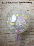 24" Clear Bubble with Confetti