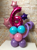 Table Top Single Number Tower - Pink Number