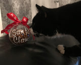 Christmas Bauble - Santa Claws With Cat Treats Inside