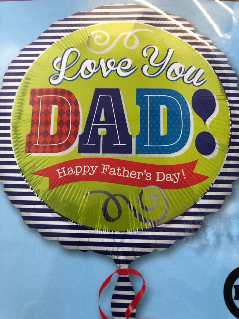 Love You Dad Fathers Day Foil Balloon