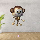 Large Animal Head With Balloon Body - Monkey