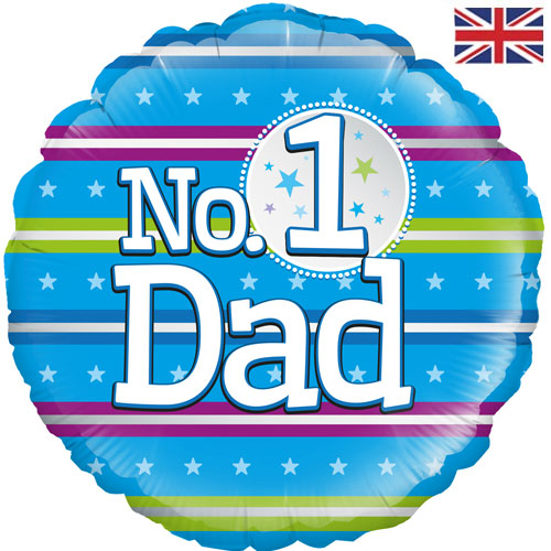 Number 1 Dad Foil Balloon