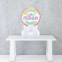 Rainbow Birthday Balloon Centrepiece