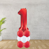Red Number 1 Balloon Stack