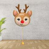 35” Reindeer Head Supershape Foil