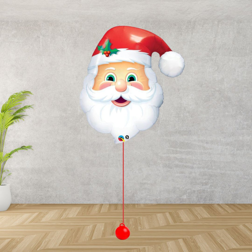 32" Santa Head Supershape Foil Balloon