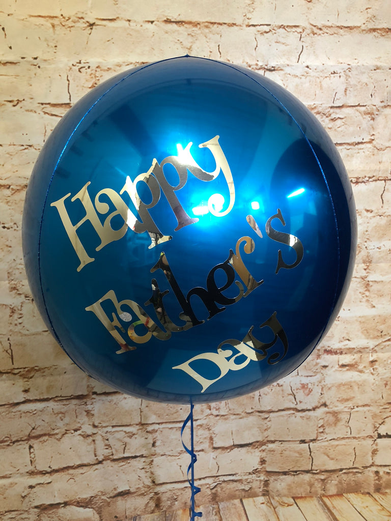 Sapphire Blue Foil Orbz Balloon