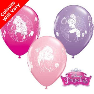 11" Disney Princess Latex Balloons (Pack 6) Uninflated