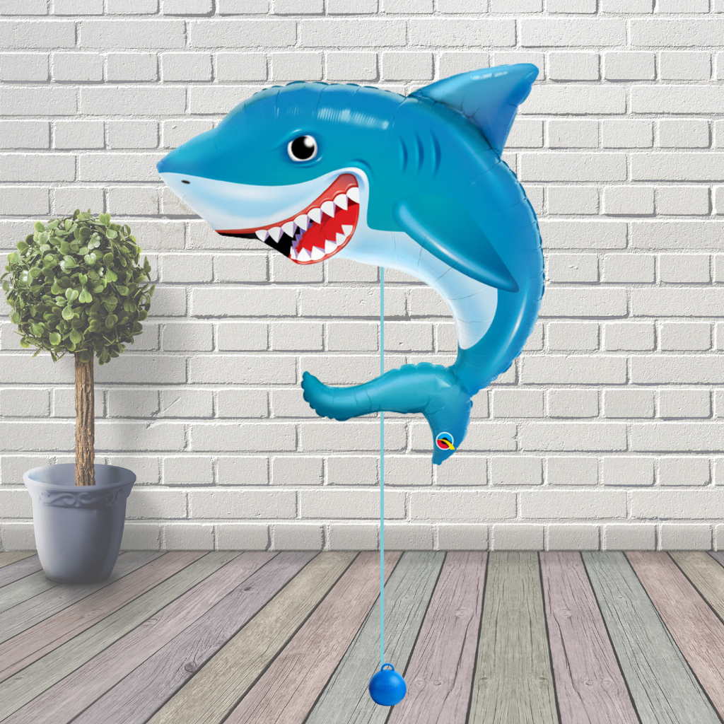 Smiling Shark Supershape Foil Balloon