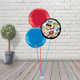 Justice League Balloon Cluster
