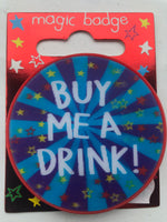 Small Badge - Buy Me A Drink Blue