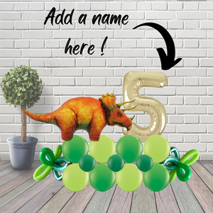 Floor Standing Triceratops Dinosaur Balloon Marquee