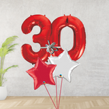 Age 30 Large Red Double Number Display