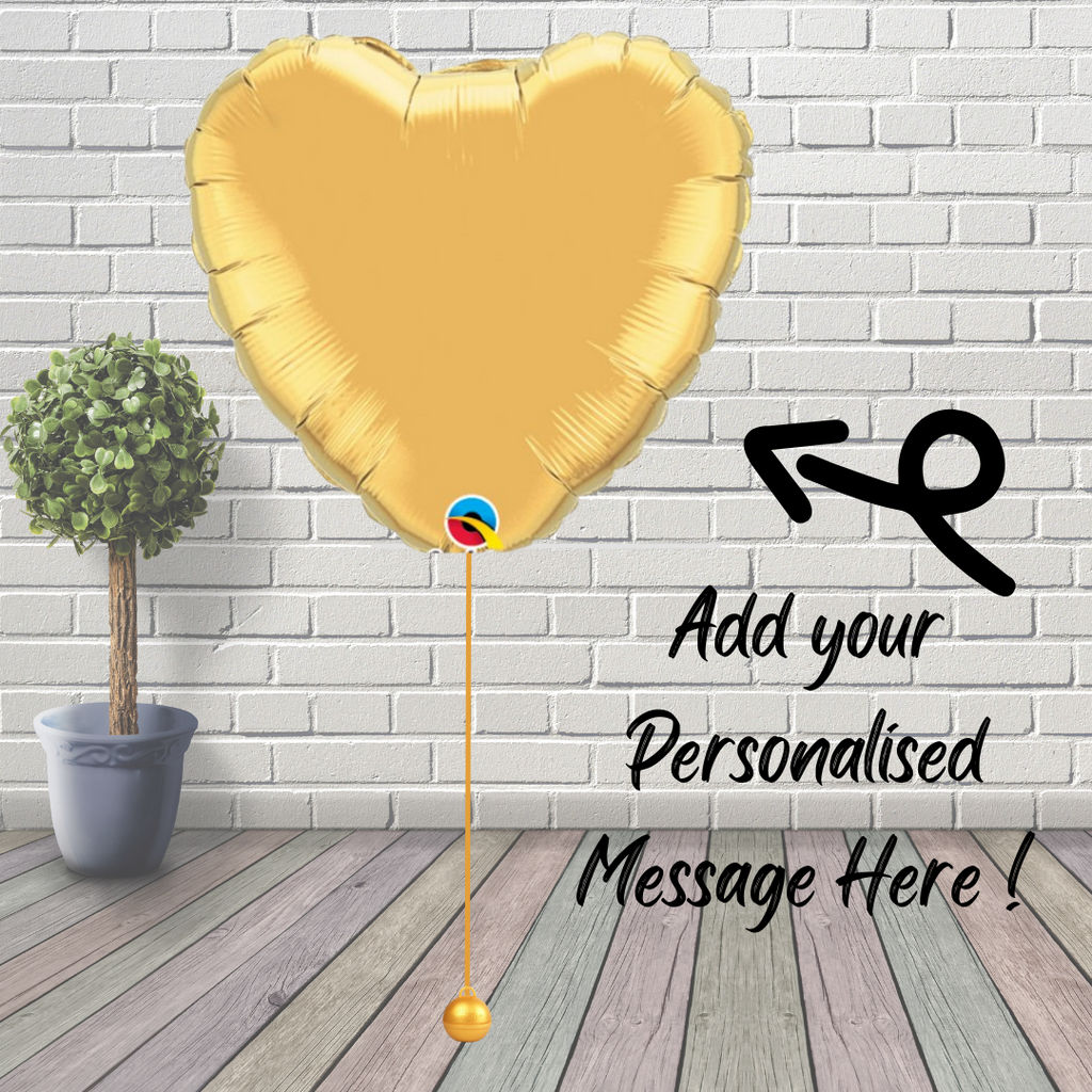 Gold 36" Foil Heart Balloon
