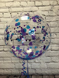 Clear Bubble Balloon With Confetti - Large Size