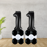 Floor Standing Black Number Age 11 Stacks