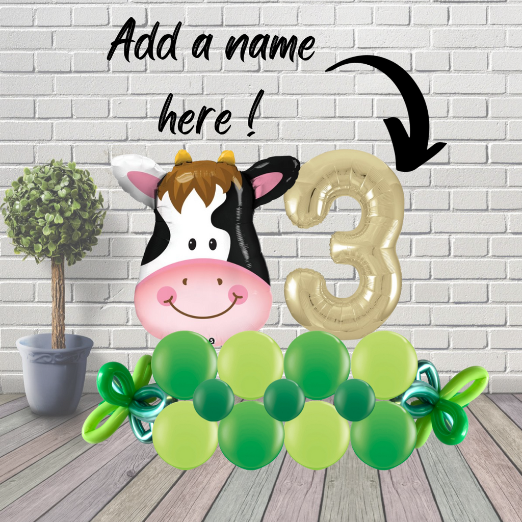 Floor Standing Cow Balloon Marquee